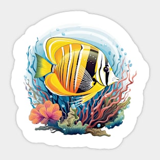 Butterflyfish Sticker